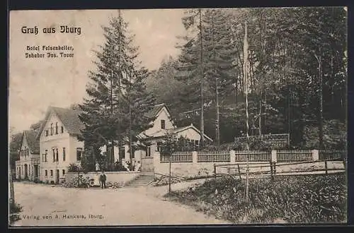 AK Iburg, Hotel Felsenkeller von Jos. Tovar