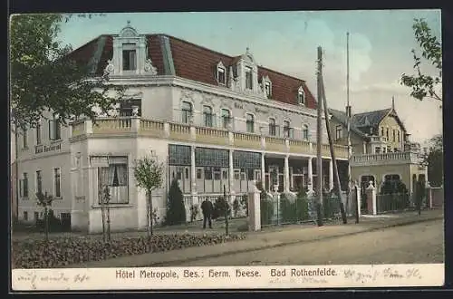 AK Bad Rothenfelde, Blick auf Gôtel Metropole