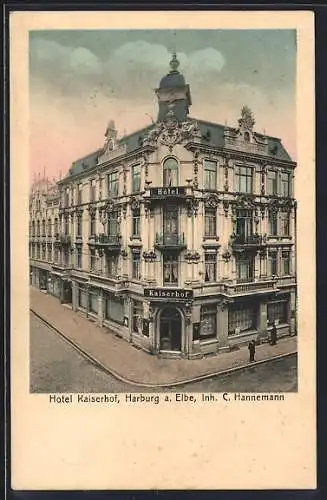 AK Hamburg-Harburg, Hotel Kaiserhof von C. Hannemann