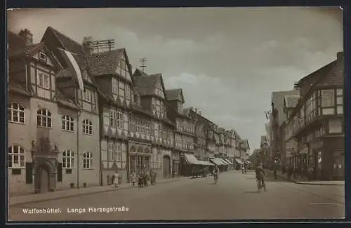 AK Wolfenbüttel, Blick in die Lange Herzogstrasse