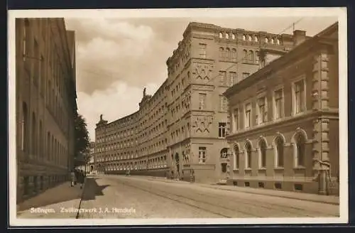 AK Solingen, Partie am Zwillingswerk J. A. Henckels