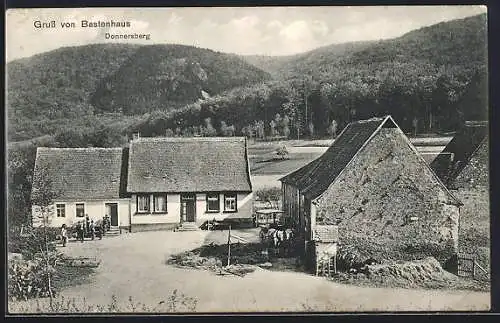 AK Bastenhaus, Donnersberg mit alten Häusern