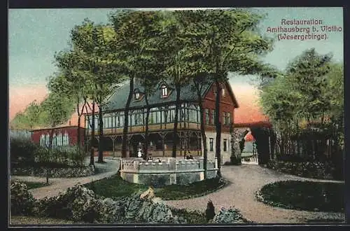 AK Vlotho /Wesergebirge, Restaurant Amthausberg