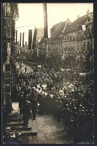 Foto-AK Hameln, Festzug in der Osterstrasse, 1904