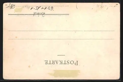 AK München, II. Kraft- und Arbeitsmaschinen-Ausstellung 1898, Ausstellungshalle, Ballon v. Louis Godard