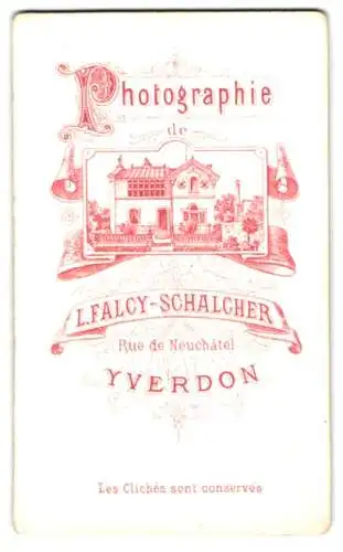 Fotografie L. Flacy-Schalcher, Yverdon, Rue de Neuchatel, Ansicht Yverdon, Blick auf das Ateliersgebäude