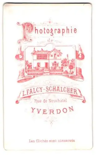 Fotografie L. Flacy-Schalcher, Yverdon, Rue de Neuchatel, Ansicht Yverdon, das Atelier in der Frontansicht