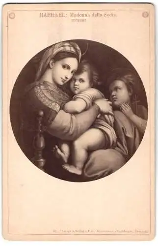 Fotografie F. & O. Brockmann`s Nachf., Dresden, GemäldeMadonna dell Sedia, nach Raphael