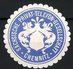 Reklamemarke Chemnitz, Sächsische Privat-Telefon-Gesellschaft, Wappen