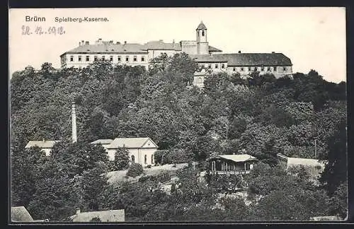 AK Brünn, Spielberg-Kaserne mit Umgebung