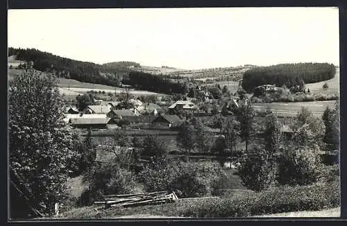 AK Hodonin-nad-Kunstatem, Ortsansicht mit Umgebung