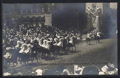 AK Wien, Kaiser-Jubiläum 1908, Huldigungs-Festzug