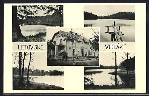 AK Vidlák, Gasthaus Vidlák, Ansichten vom See