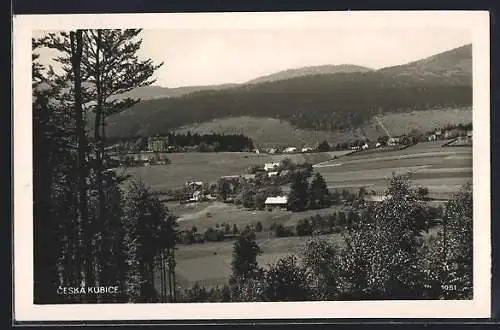 AK Ceská Kubice, Blick über den Ort