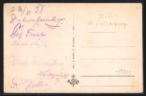 AK Zelezná Ruda, Teilansicht vom Ort