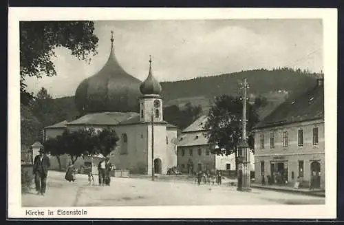 AK Eisenstein, Geschäft und Kirche