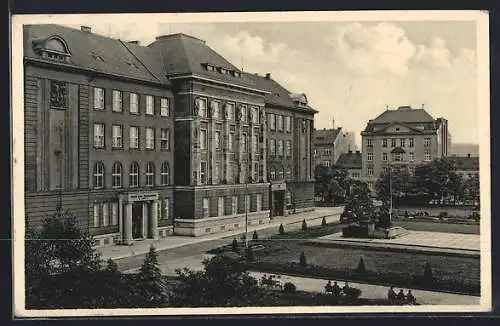 AK Pilsen, Handelsakademie mit Park