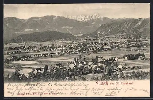 AK Villach, Blick von St. Leonhardt