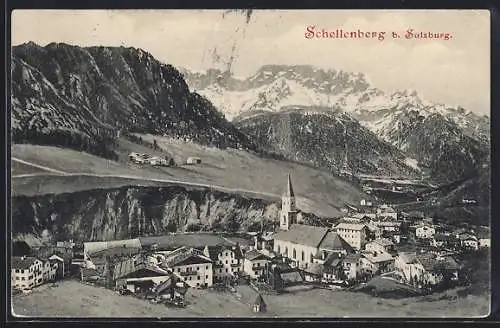 AK Schellenberg / Ramsau, Totalansicht von oben