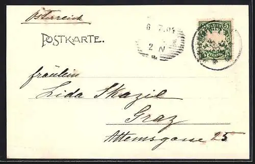 AK Partenkirchen, Teilansicht aus der Vogelschau