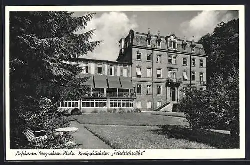 AK Bergzabern-Pfalz, Garten d. Kneippkurheims Friedrichsruhe