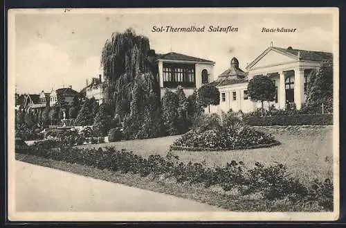 AK Salzuflen, Garten und Badehäuser