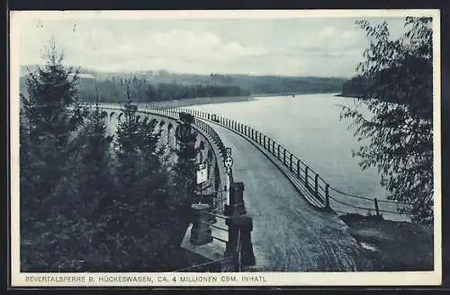 AK Hückeswagen, Blick auf die Bevertalsperre