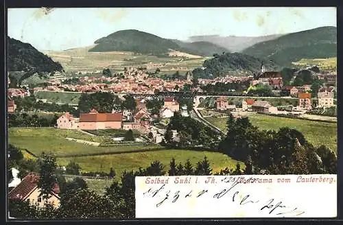 AK Suhl i. Th., Panorama vom Lauterberg