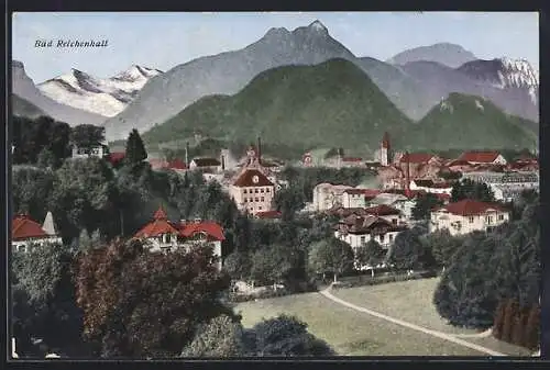 AK Bad Reichenhall, Blick über den Ort