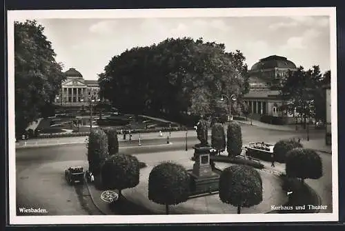 AK Wiesbaden, Kurhaus und Theater