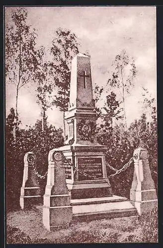 AK Bojiste u Hradce Kralove, Gefallenen-Denkmal 1866