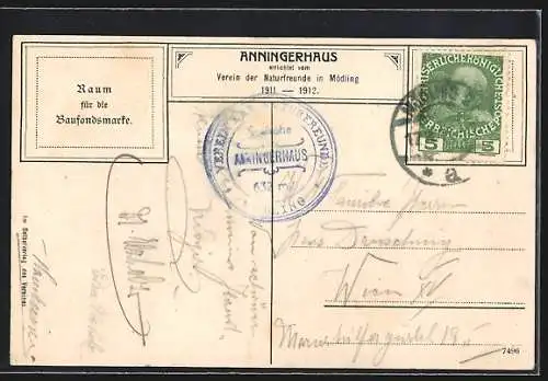 AK Mödling, Anningerhaus, errichtet vom Verein der Naturfreunde