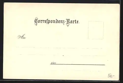 Lithographie Wien, Schönbrunn, Römische Ruine