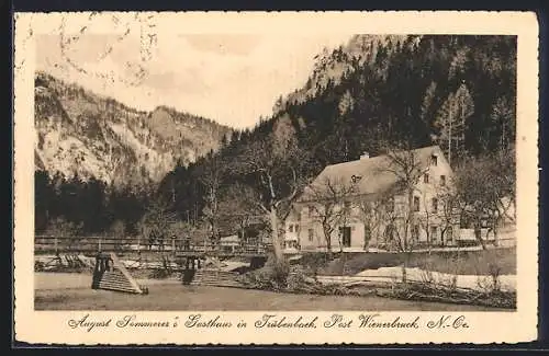 AK Wienerbruck, Trübenbach, Gasthaus August Sommerer