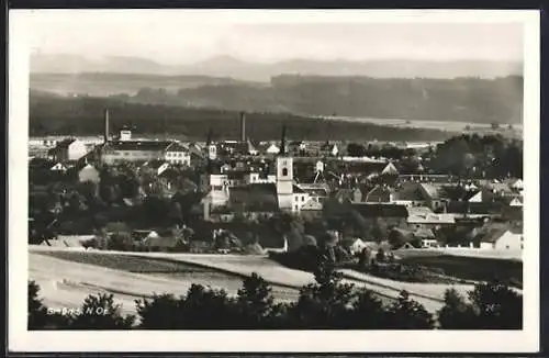 AK Gmünd /N. Oe., Teilansicht mit Kirche