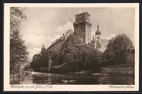 AK Waidhofen an der Ybbs, Rothschild-Schloss mit Flusspartie