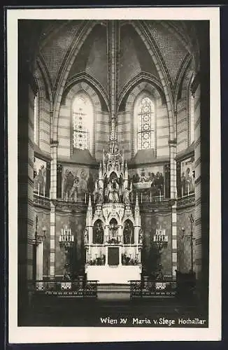 AK Wien, Kirche Maria vom Siege, Hochaltar