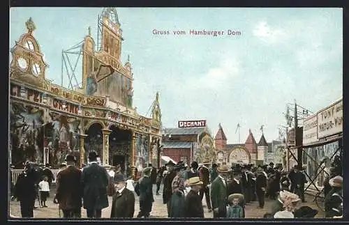 AK Hamburg, Volksfest Hamburger Dom, Fahrgeschäfte