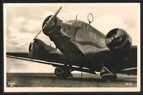 AK Unsere Luftwaffe, Ju 52 am Boden