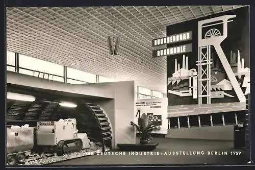 AK Berlin, 10. Deutsche Industrie-Ausstellung 1959, Messestand Ruhrbergbau-Ruhrkohle