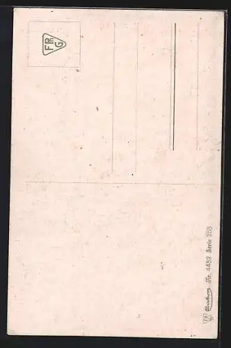 Künstler-AK W. Hauschild: Parsival, Lohengrin, Karte-Nr. 4482, Das Schwert des Prinzen