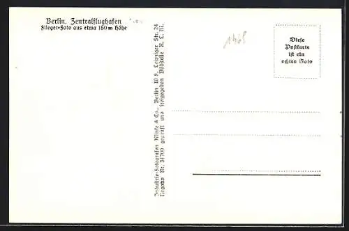 AK Berlin-Tempelhof, Gebäude & Gelände des Zentralflughafens