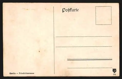 AK Berlin, Friedrichstrasse mit Passage