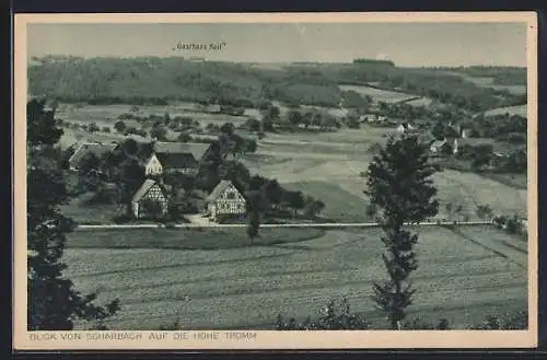 AK Grasellenbach, Blick zum Gasthaus Zur Schönen Aussicht / Hohe Tromm