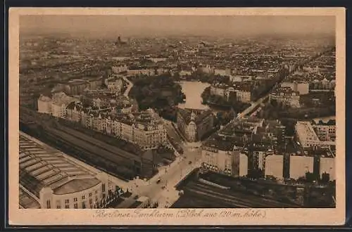 AK Berlin-Charlottenburg, Panorama vom Funkturm aus