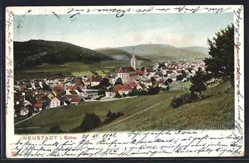 AK Neustadt / Schwarzwald, Ortspanorama