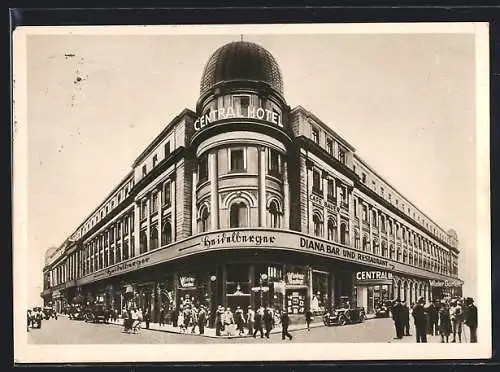 AK Berlin, Central-Hotel am Bahnhof Friedrichstrasse, Wintergarten