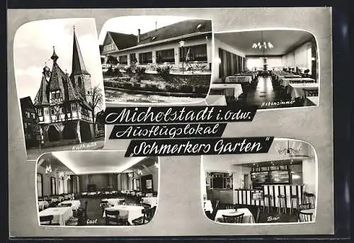 AK Michelstadt, Gaststätte Schmerkers Garten, Inh. Emil Schlörit