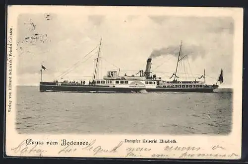 AK Bodensee, Der Dampfer Kaiserin Elisabeth