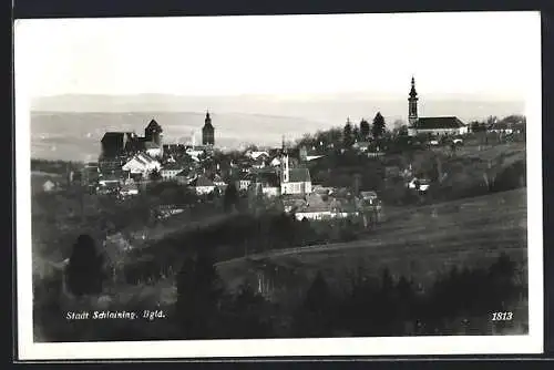 AK Schlaining /Bgld., Teilansicht mit Kirche